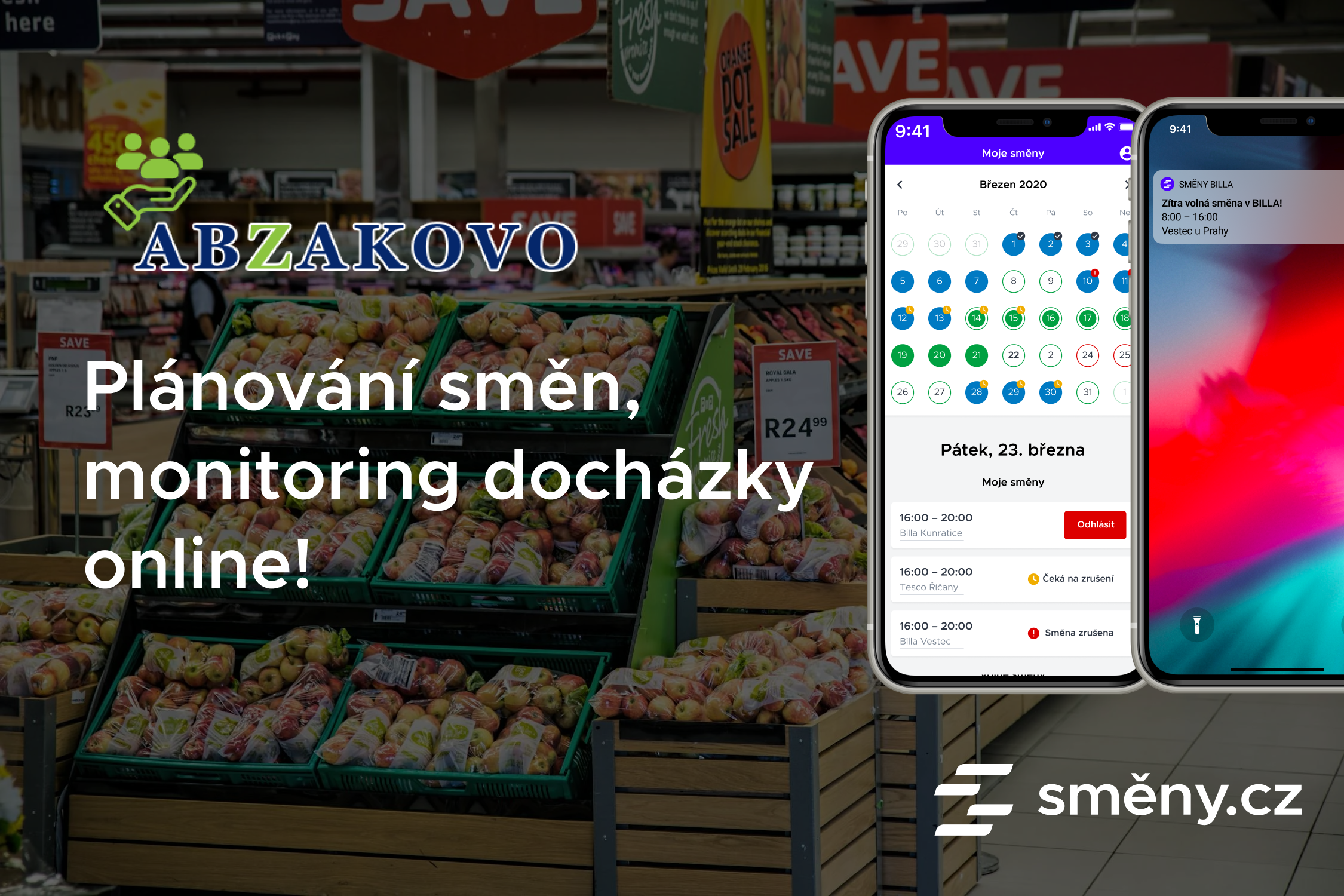 Společnosti ABZAKOVO a Směny.cz spojují síly pro efektivnější plánování směn Směny.cz
